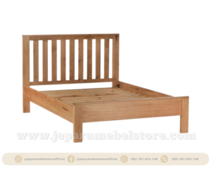 Tempat Tidur Minimalis Dipan Jati Jari-Jari JMS-016 www.jeparamebelstore.com