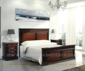 Kamar Tidur Minimalis Double Square Jati Toko Mebel Online Jepara Mebel Store www.jeparamebelstore.com