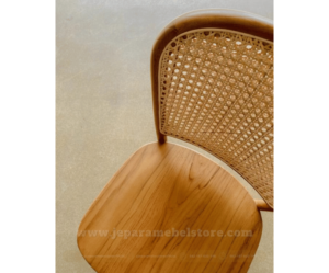 Kursi Makan Jati Rotan Modric, Toko Furniture Online Jepara Mebel Store jeparamebelstore.com