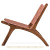 Lazy Seat Jati Kombinasi Leather Toko Furniture Online Jepara Mebel Store jeparamebelstore.com