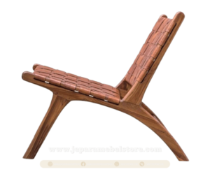 Lazy Seat Jati Kombinasi Leather Toko Furniture Online Jepara Mebel Store jeparamebelstore.com