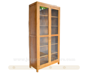 Lemari Display Minimalis 2 Pintu Jati Toko Mebel Online Jepara Mebel Store www.jeparamebelstore.com