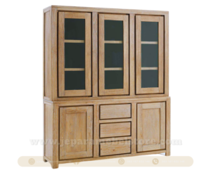 Lemari Display Minimalis 3 Pintu Toko Mebel Online Jepara Mebel Store www.jeparamebelstore.com