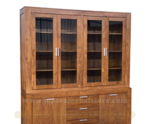 Lemari Display Minimalis 4 Pintu Toko Mebel Online Jepara Mebel Store www.jeparamebelstore.com