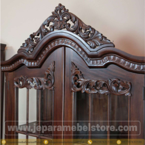 Lemari Display Klasik Jati ArjunoToko Mebel Online Jepara Mebel Store www.jeparamebelstore.com