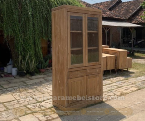 Lemari Display Minimalis 2 Pintu Toko Mebel Online Jepara Mebel Store www.jeparamebelstore.com