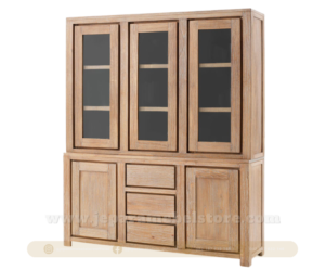 Lemari Display Minimalis 3 Pintu Toko Mebel Online Jepara Mebel Store www.jeparamebelstore.com