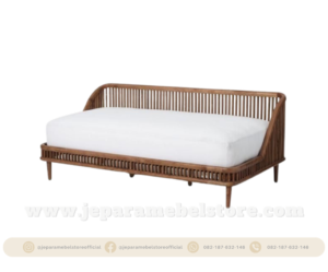 Minimalis SofaBed Jati Jari-Jari Toko Mebel Online Jepara Mebel Store www.jeparamebelstore.com