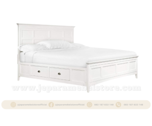 Set Kamar Tidur Minimalis White Duco Toko Mebel Online Jepara Mebel Store www.jeparamebelstore.com