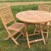 Set Meja Kopi Bulat Outdoor Kursi Lipat Jati Toko Mebel Online Jepara Mebel Store www.jeparamebelstore.com