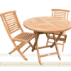 Set Meja Kopi Bulat Outdoor Kursi Lipat Jati Toko Mebel Online Jepara Mebel Store www.jeparamebelstore.com