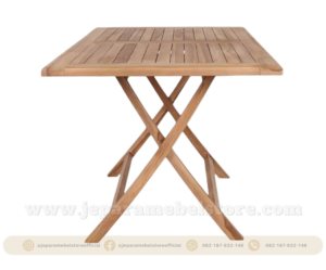 Set Meja Outdoor Lipat Jati Jepara, Toko Mebel Online Jepara Mebel Store www.jeparamebelstore.com