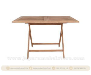 Set Meja Outdoor Lipat Jati Jepara, Toko Mebel Online Jepara Mebel Store www.jeparamebelstore.com