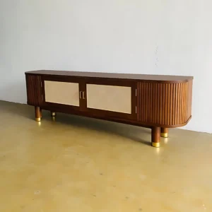 Bufet TV Salur Console Bufet Meja TV Retro Kayu Jati Salur Jepara Mebel Store