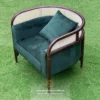 Dark Green Single Sofa Modern Big Hug Arm Jepara Mebel Store jeparamebelstore.com