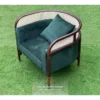 Dark Green Single Sofa Modern Big Hug Arm Jepara Mebel Store jeparamebelstore.com