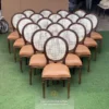 Kursi makan Klasik Jati Teak Brown Kombinasi Rotan Jepara Mebel Store jeparamebelstore.com