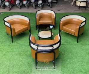 Sofa Set Minimalist Jati Rotan Modern Big Hug Arm Jepara Mebel Store jeparamebelstore.com