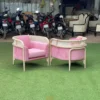 Sofa Minimalist Jati Kombinasi Rotan Modern Big Hug Arm jeparamebelstore.com