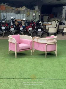 Sofa Minimalist Jati Kombinasi Rotan Modern Big Hug Arm jeparamebelstore.com