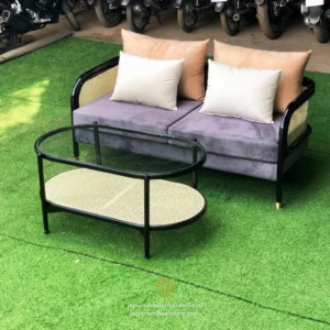 Sofa Set Jati Kombinasi Rotan Anggara Jepara Mebel Store Jeparamebelstore.com