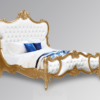 Tempat Tidur Ukir Mewah Alfred Gold Jepara Mebel Store www.jeparamebelstore.com