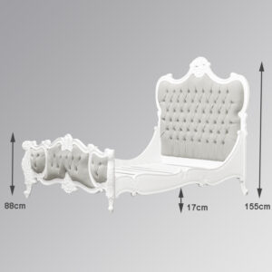 Tempat Tidur Ukir Mewah Alfred Grey Jepara Mebel Store jeparamebelstore.com